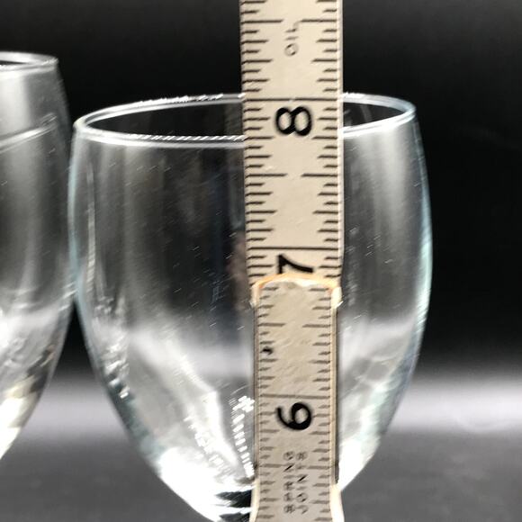 Luminarc of France Signature Black Flute, Wine Glasses 10oz, 12 oz Disc Set of 3 - Picture 4 of 9